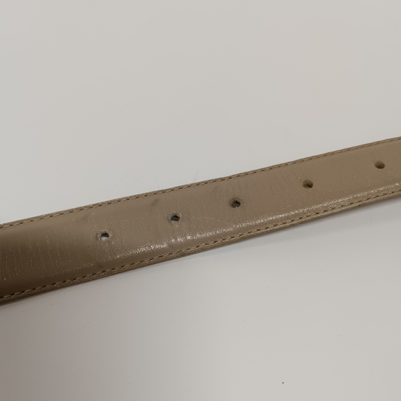 Elizabeth Liz Claiborne Plus Size 3 (20-22) Taupe Leather Belt - Picture 4 of 7